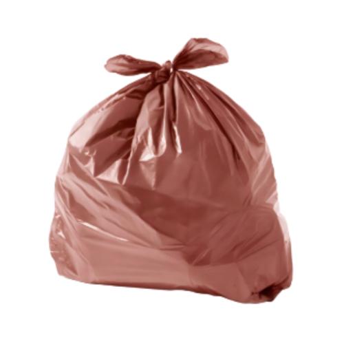 SACO P/ LIXO 50L - MARROM PCT C/ 100 - 3R